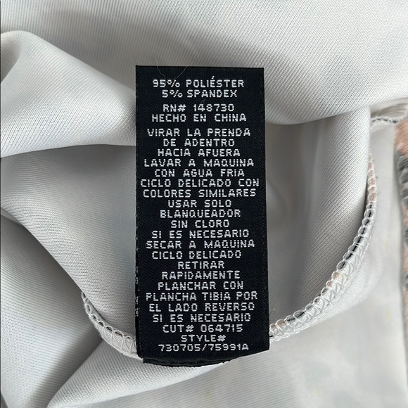 ECI NWOT Brown Cream Animal Midi Skirt stretch, Size M - Picture 9 of 9